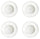 Set 4 Assiettes Creuses Ø30 cm en Porcelaine Allluminique Kaleidos Aluxina Pasta Bowl Bianchi