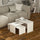 Suite de 3 tables basses Kanta blanches