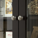 Mobile Cucina Multiuso Dispensa con Mensola e Foro Passacavi 100x40x180 cm in MDF Nero  