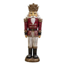 Soldatino Schiaccianoci in resina rosso con led cm 30x20,5xh92