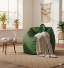 Poltrona a Sacco Pouf in Similpelle Verde