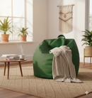 Poltrona a Sacco Pouf in Similpelle Verde