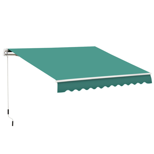 Store mural enroulable 4x2,5m en polyester vert foncé sconto