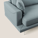 Divano 3 Posti 198x88x93 cm in Tessuto Carta Da Zucchero