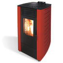 Stufa a Pellet Ad Aria 9.0Kw 200M3 King 10 Bordeaux