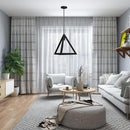 Lampadario Lampada Sospensione Piramide 30cm Design Moderno Paralume Nero