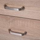 Scrivania con 2 Cassetti in Legno e Acciaio 120x58x76 cm 