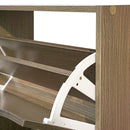 Scarpiera 3 ante 63x115x24 cm in Legno Melaminico Rovere