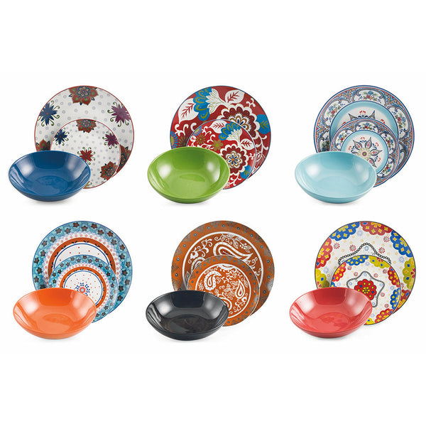 online Service de table 18 pièces en porcelaine et grès VdE Tivoli 1996 Folie