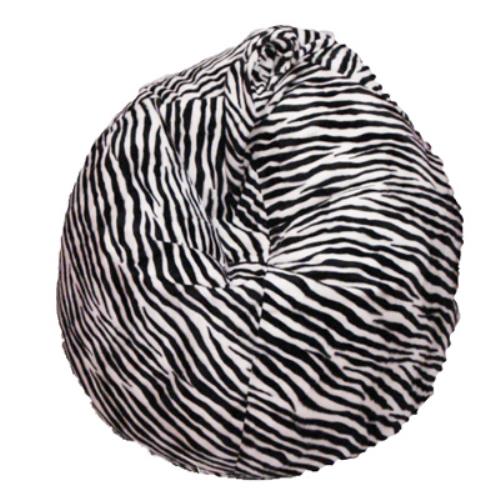 online Pouf Pouf en Fourrure de Polyester Design Zebra Avalli