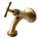Rubinetto per Fontane in Ottone Brunito con Rosone