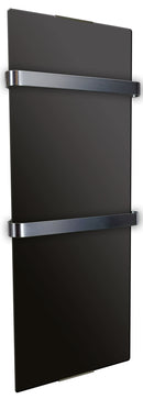 Scaldasalviette da Bagno in Vetro Temperato 120x46cm 1200W CheminArte Nero