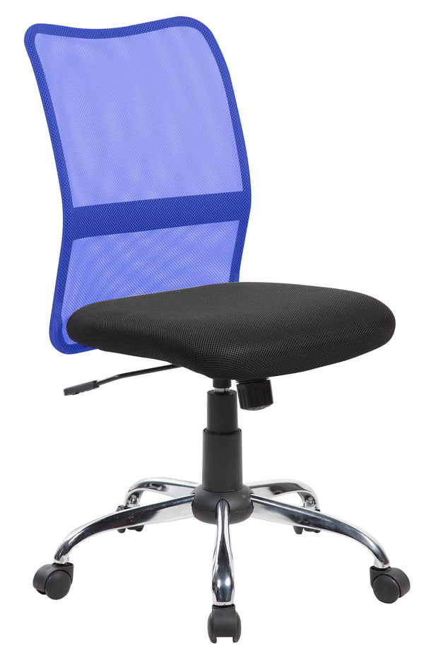 online Chaise de bureau en filet bleu et noir Denver