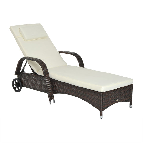 Bain de Soleil Relax en Rotin Synthétique Marron acquista