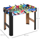 Calcio Balilla 86.5x43.5x63 cm con 2 Tabelloni Segnapunti in Legno Acciaio Inox e Plastica Multicolore      
