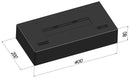 Bruciatore a Bioetanolo per Camini 40x8x20 cm 1L Simple Box 400 Nero