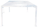 Pergola da Giardino 3x3m in Alluminio Bianco