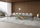 Tavolo Allungabile 120/380x90 cm Volantis Cashmere Gambe Multicolore 4/B      