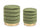 Lot de 2 Poufs Conteneur Darina Olive en Bois