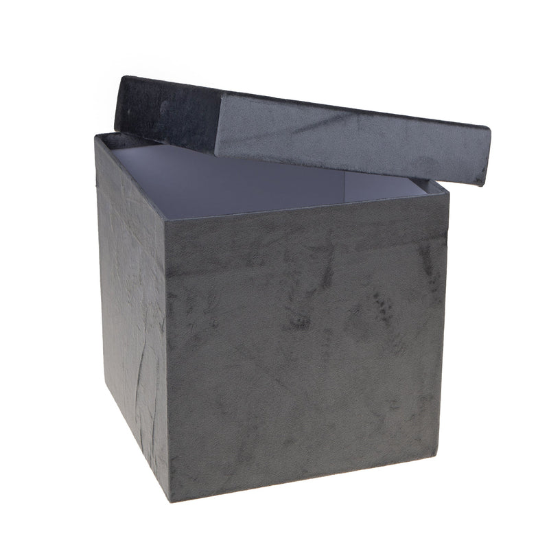 Set 2 Scatole Quadrate in Velluto H 265 cm