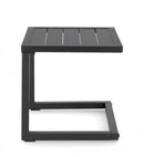 Tavolino Hilde 40x40 cm Antracite in Alluminio