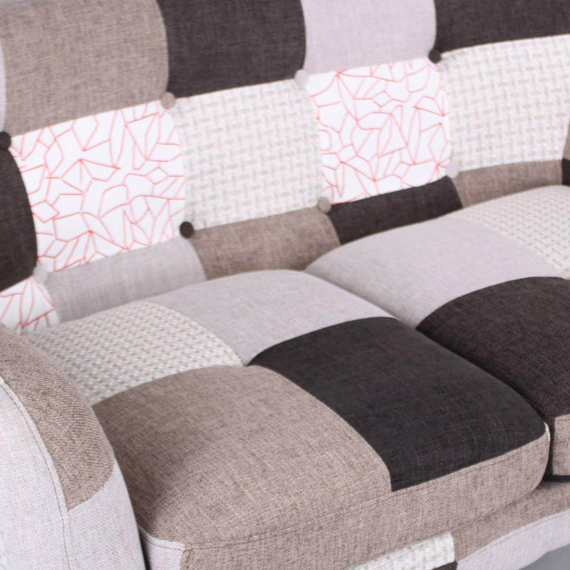 Divano 2 Posti 130x80x68 cm in Tessuto Elegant