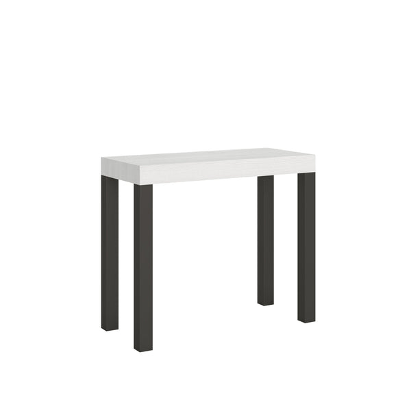 Console Extensible 90-196x40x77 cm en Mélamine Blanc online