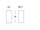 Applique da Esterno a LED 6W+6W 3000K Sovil Bianco