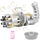 Pistolet à bulles automatique Ba Batteries Pistolet à bulles Gris