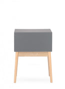 Cassettiera 2 Cassetti 43x30x58,50 cm Ordinary in Legno Grigio