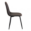 Sedia Avril 43x54x84 h cm in Plastica Marrone