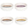 Set de 4 assiettes creuses Ø21x6 cm en céramique VdE Tivoli 1996 Switch
