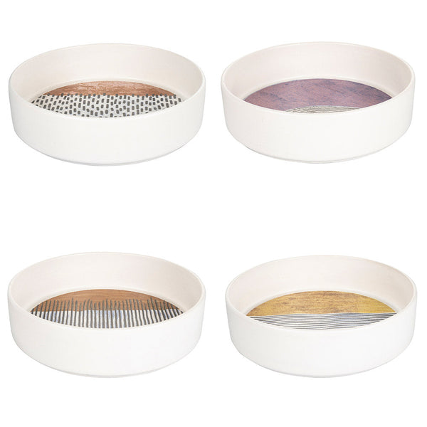 prezzo Set de 4 assiettes creuses Ø21x6 cm en céramique VdE Tivoli 1996 Switch