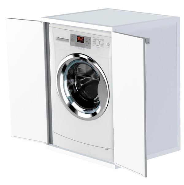 Housse Lave Linge Extérieur 68,5x64x88 cm 2 Portes Blanches online