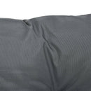 Set 2 Cuscini 50x98x8 cm per Sedie da Esterno in Poliestere e Cotone con Lacci Grigio      