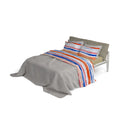 Set Lenzuola con Stampa Sopra Sotto e Federe Strisce