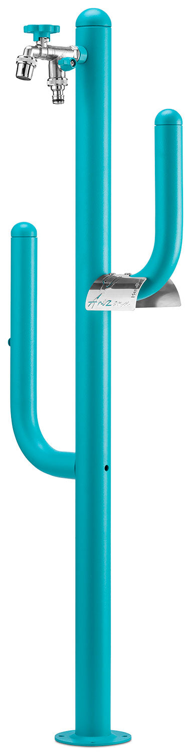 Fontana a Colonna Rubinetto Doppio in Ottone e Porta Tubo Arizona Belfer 42/ARZ Turchese online