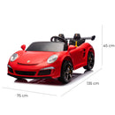 Macchina Elettrica per Bambini Licenza Ruf Big 24V Rosso  