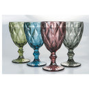 Set 4 Calici Renaissance in Vetro VdE Tivoli 1996 4 Colori Differenti