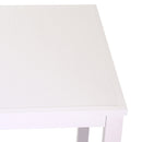 Set da Giardino Tavolo e 4 Sgabelli in Alluminio Boston Bianco