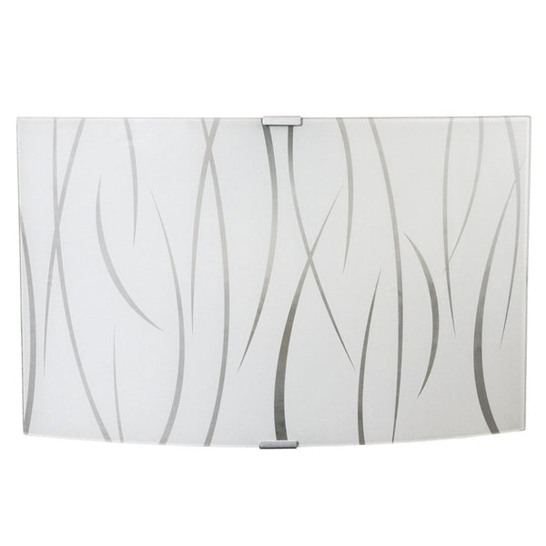 sconto Applique 1xE27 Argent Cadre Verre Plaque Blanc E-Energy Simone