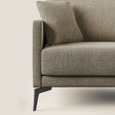 Divano 2 Posti 160x94x90 cm in Tessuto Marrone