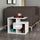 Table basse Labirent 54x40x45 cm blanc