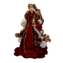 Natività tessuto bordeaux con re magi cm xh35,5