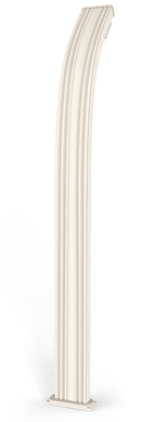 Doccia Solare da Esterno Giardino 30L Miscelatore Arkema Spring Fascia Inox Bianco Crema