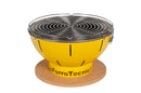 Barbecue a Carbonella Ø41x25 cm Smile in Acciaio Giallo