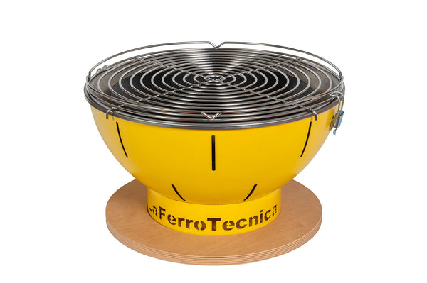online Barbecue a Carbonella Ø41x25 cm Smile in Acciaio Giallo
