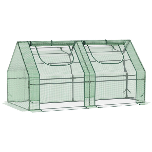 Serre de jardin pour plantes 180x90x90 cm avec 2 couvertures vertes prezzo
