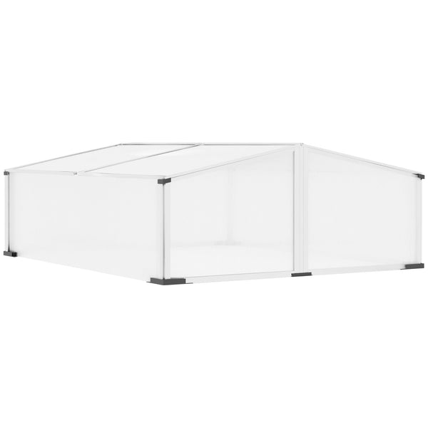 Serre de jardin 120x100x31-41 cm avec toit ouvrant en polycarbonate transparent acquista