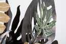 Pannello Antique Leaf 133x10x67 cm in Ferro Multicolor